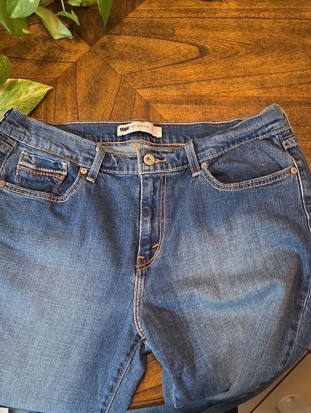 Levis Blue Bootcut Jeans with Signature Back Pocket